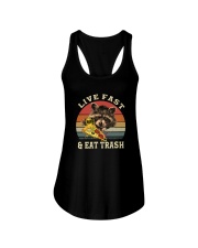 LIVE FAST AND EAT TRASH Ladies Flowy Tank thumbnail
