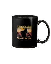 UNDERESTIMATE ME CAT Mug tile