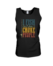 I FISH SO I DON'T CHOKE PEOPLE VINTAGE Unisex Tank thumbnail