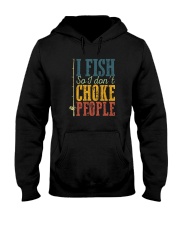 I FISH SO I DON'T CHOKE PEOPLE VINTAGE Hooded Sweatshirt thumbnail