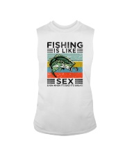FISHING IS LIKE SEX VINTAGE Sleeveless Tee tile