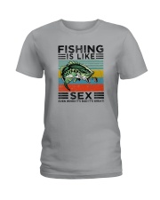 FISHING IS LIKE SEX VINTAGE Ladies T-Shirt tile