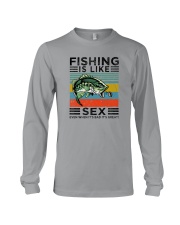FISHING IS LIKE SEX VINTAGE Long Sleeve Tee tile