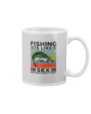 FISHING IS LIKE SEX VINTAGE Mug tile
