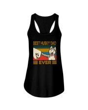 BEST HUSKY DAD EVER Ladies Flowy Tank thumbnail