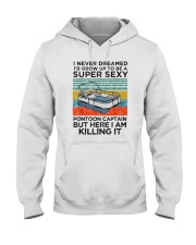 SUPER SEXY PONTOON CAPTAIN Hooded Sweatshirt tile