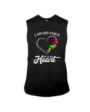 I AM HIS VOICE HE IS MY HEART Sleeveless Tee thumbnail