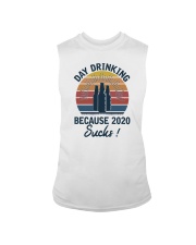 DAY DRINKING BECAUSE 2020 SUCKS Sleeveless Tee tile