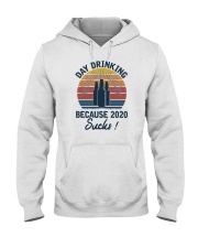DAY DRINKING BECAUSE 2020 SUCKS Hooded Sweatshirt tile