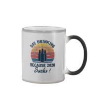 DAY DRINKING BECAUSE 2020 SUCKS Color Changing Mug tile