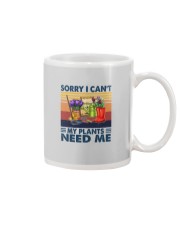 SORRY I CAN'T MY PLANTS NEED ME Mug tile