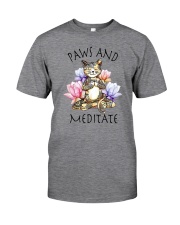 PAWS AND MEDITATE Classic T-Shirt front