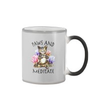 PAWS AND MEDITATE Color Changing Mug thumbnail