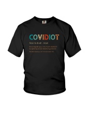 COVIDIOT noun Youth T-Shirt thumbnail