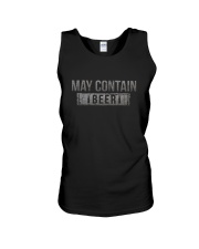 MAY CONTAIN BEER Unisex Tank tile