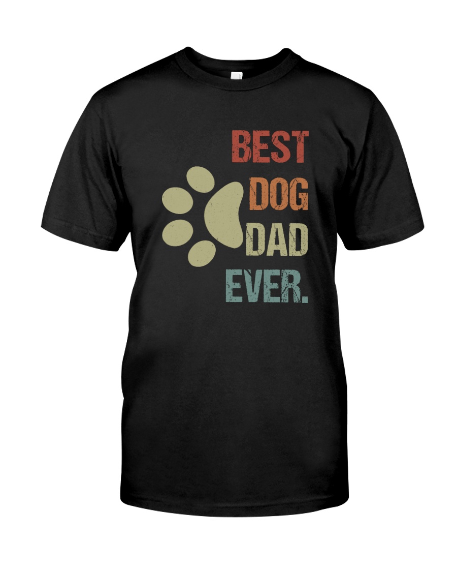 BEST DOG DAD EVER VINTAGE Classic T-Shirt