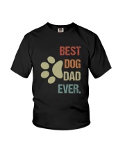 BEST DOG DAD EVER VINTAGE Youth T-Shirt thumbnail