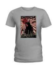 VINTAGE CATZILLA JAPANESE SUNSET STYLE Ladies T-Shirt thumbnail