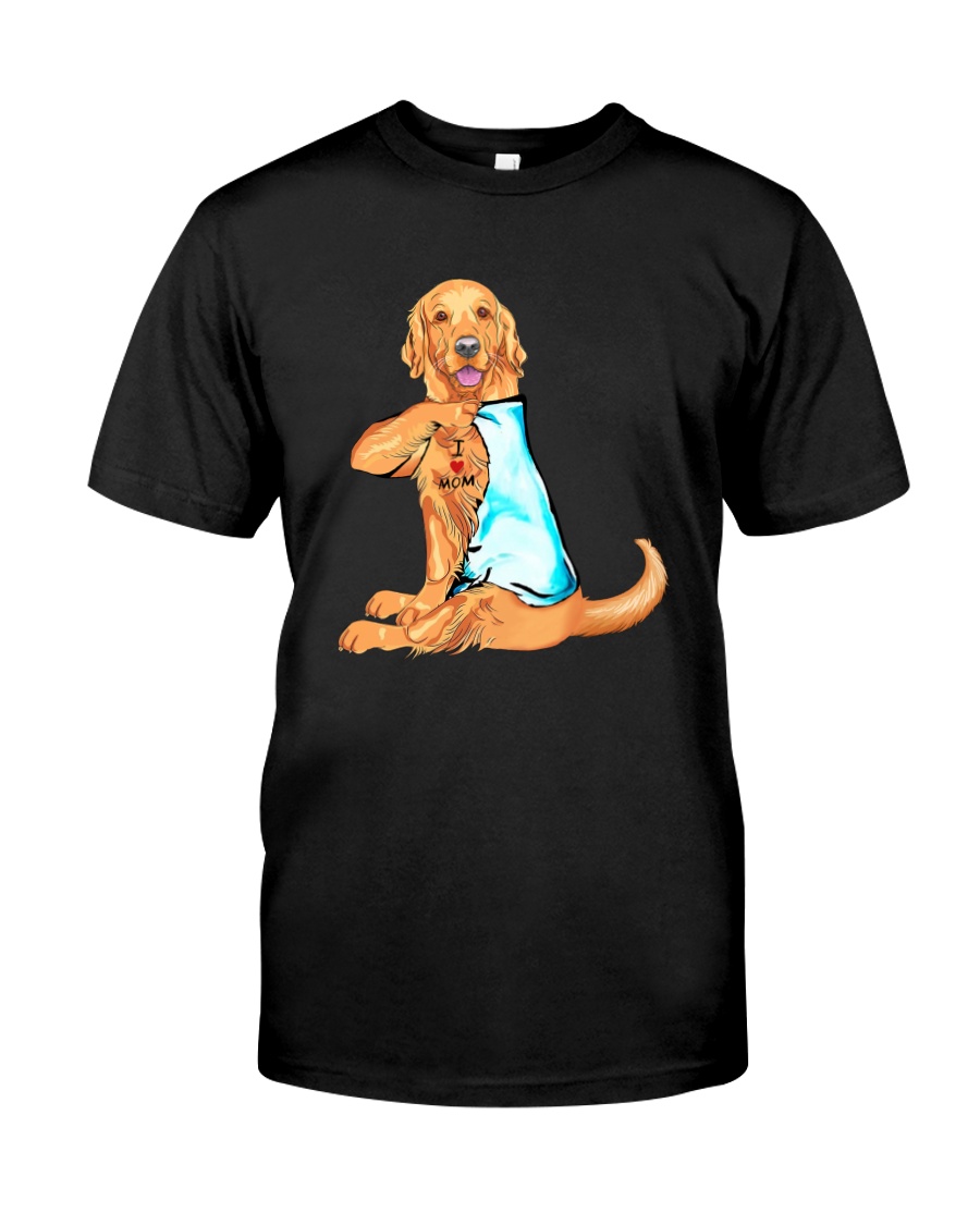 GOLDEN RETRIEVER I LOVE MOM Classic T-Shirt