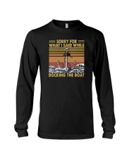 DOCKING THE BOAT Long Sleeve Tee tile