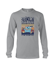SOME GIRLS LOVE CATS AND DRINK TOO MUCH Long Sleeve Tee tile