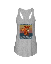 I'M NOT ARGUING COFFEE VINTAGE DRAGON 1 Ladies Flowy Tank tile