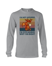 I'M NOT ARGUING COFFEE VINTAGE DRAGON 1 Long Sleeve Tee tile