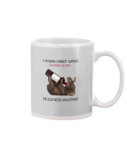 A WOMAN NEEDS WINE AND AN ELEPHANT Mug thumbnail
