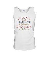 LICK SALT SWALLOW TEQUILA SUCK LIME Unisex Tank thumbnail