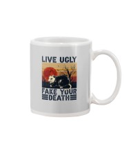 LIVE UGLY FAKE YOUR DEATH Mug tile