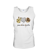 PEACE LOVE JUSTICE Unisex Tank tile
