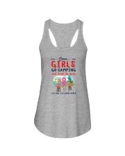 SOME GIRLS GO CAMPING AND DRINK TOO MUCH Ladies Flowy Tank tile