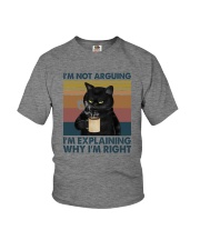 I'M NOT ARGUING COFFEE VINTAGE CAT 1 Youth T-Shirt tile