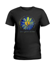 BE KIND DOWN SYNDROME AWARENESS Ladies T-Shirt thumbnail