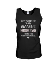 HAPPY FATHER'S DAY AMAZING BONUS DAD Unisex Tank tile