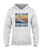 SKI DAD LIKE REGULAR DAD ONLY COOLER Hooded Sweatshirt tile