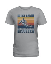SKI DAD LIKE REGULAR DAD ONLY COOLER Ladies T-Shirt tile