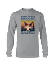 PEOPLE SHOULD SERIOUSLY STOP EXPECTING NORMAL Long Sleeve Tee tile