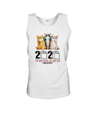 2020 THE YEAR WHEN SHIT GOT REAL THREE CATS Unisex Tank thumbnail