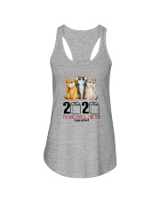 2020 THE YEAR WHEN SHIT GOT REAL THREE CATS Ladies Flowy Tank thumbnail