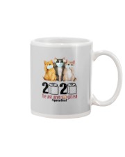 2020 THE YEAR WHEN SHIT GOT REAL THREE CATS Mug thumbnail