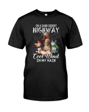 ON A DARK DESERT HIGHWAY CATS Classic T-Shirt front