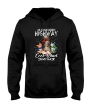 ON A DARK DESERT HIGHWAY CATS Hooded Sweatshirt thumbnail