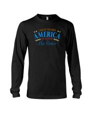 LAND OF THE FREEz AMERICA BECAUSE OF THE BRAVE Long Sleeve Tee tile