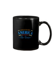 LAND OF THE FREEz AMERICA BECAUSE OF THE BRAVE Mug tile