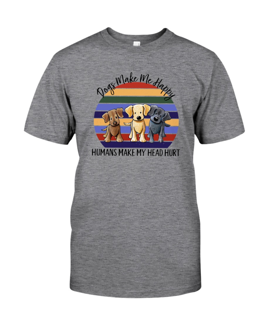 DOGS MAKE ME HAPPY Classic T-Shirt