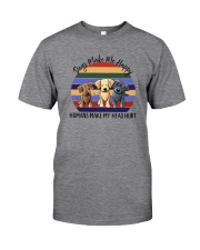 DOGS MAKE ME HAPPY Classic T-Shirt front
