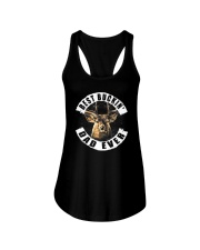 BEST BUCKIN' DAD EVER Ladies Flowy Tank tile