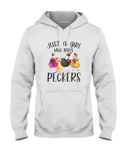 JUST A GIRL WHO LOVES PECKERS Hooded Sweatshirt thumbnail