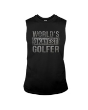 WORLD'S OKAYEST GOLFER Sleeveless Tee thumbnail